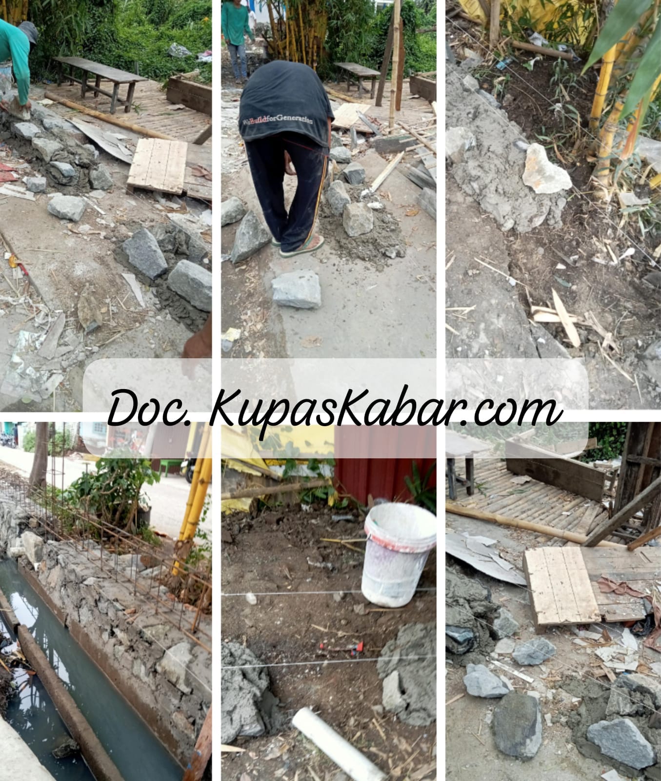 Dikeluhkan Warga Proyek Pemagaran SMP 6 Pasar Kemis diduga Ada Indikasi Kecurangan dan Berpotensi Me